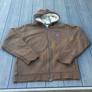 Patagonia Reversible Brown Hoodie M 